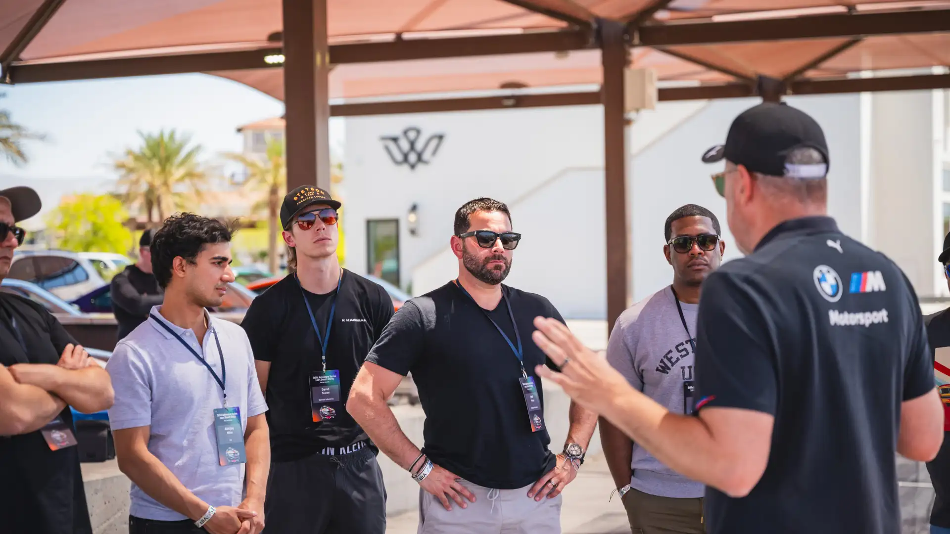 BMW Driving Instructor teaching on track