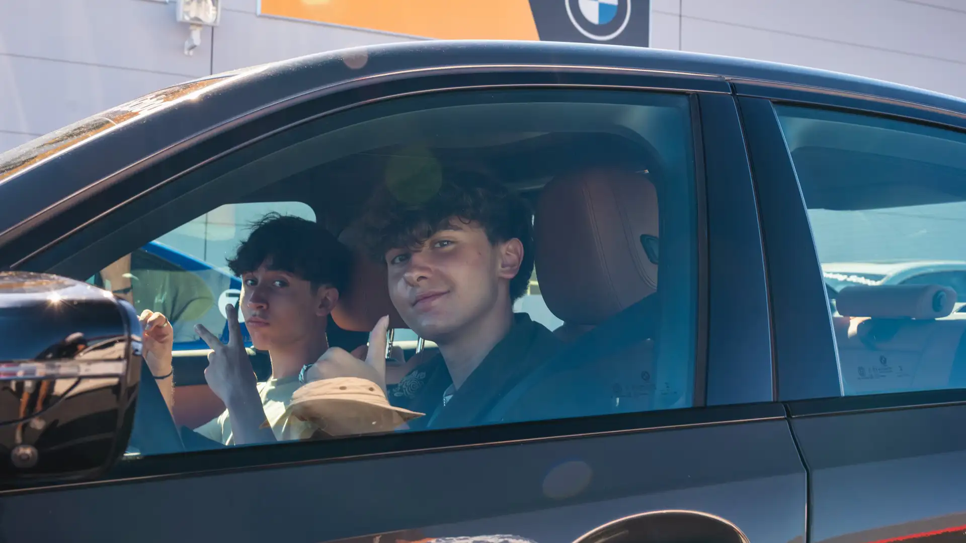 BMW Teen Driving School student in car