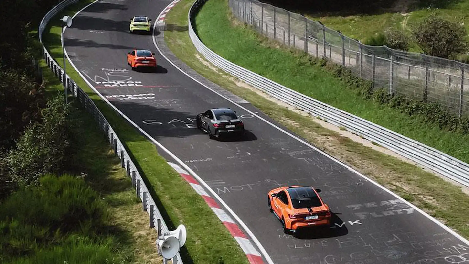 Full laps in BMWs on the nurburgring