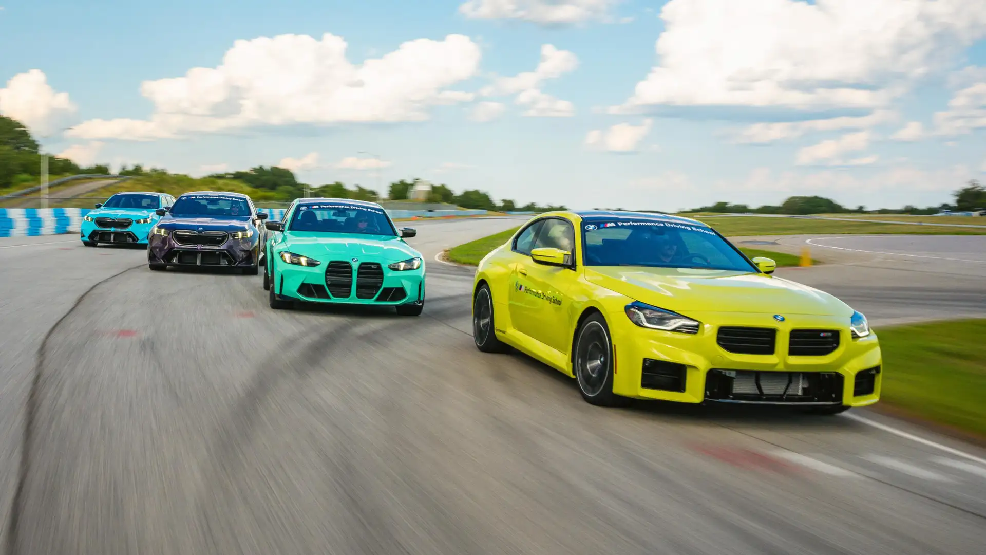 BMW M cars at Thermal track