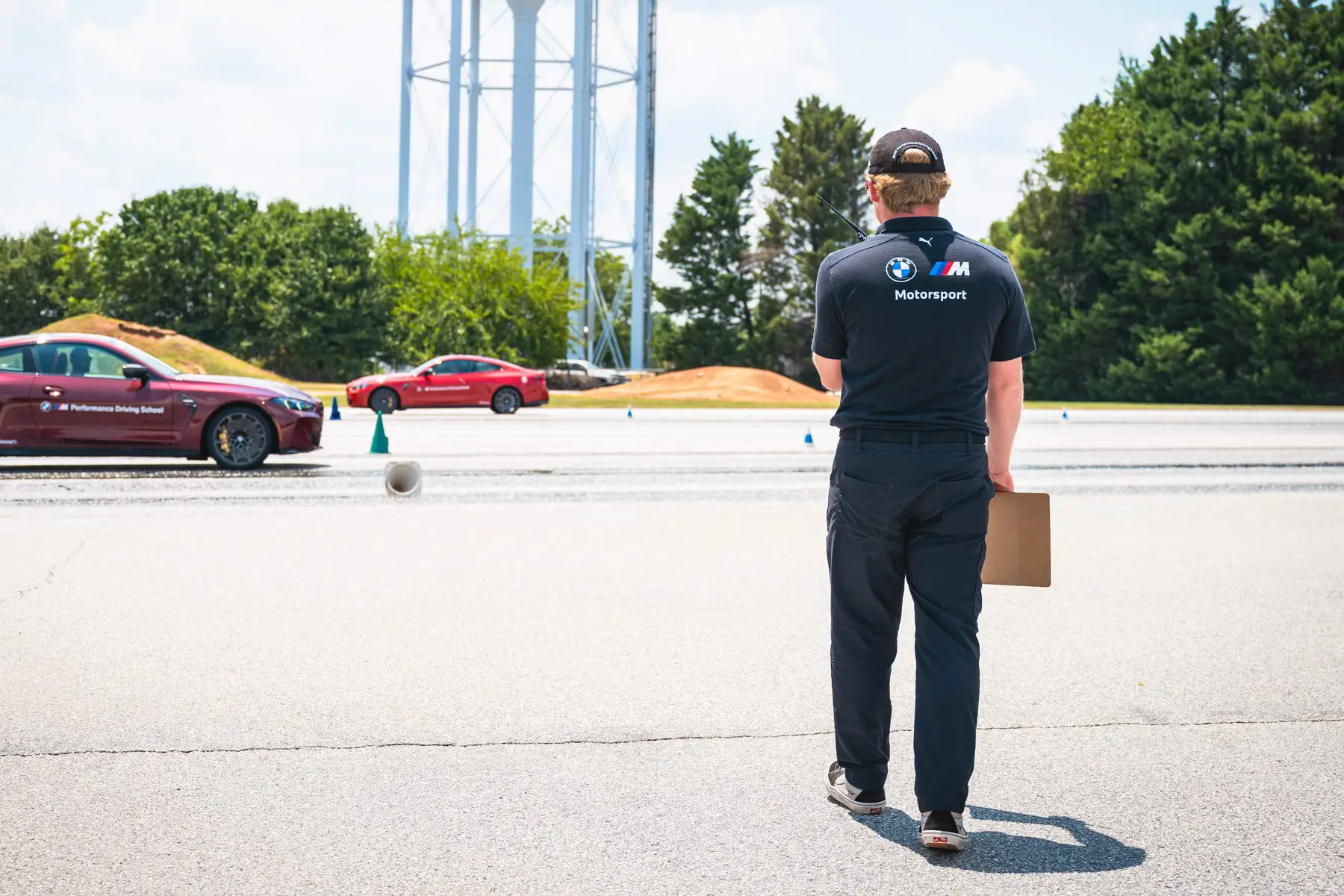 BMW Instructor on track