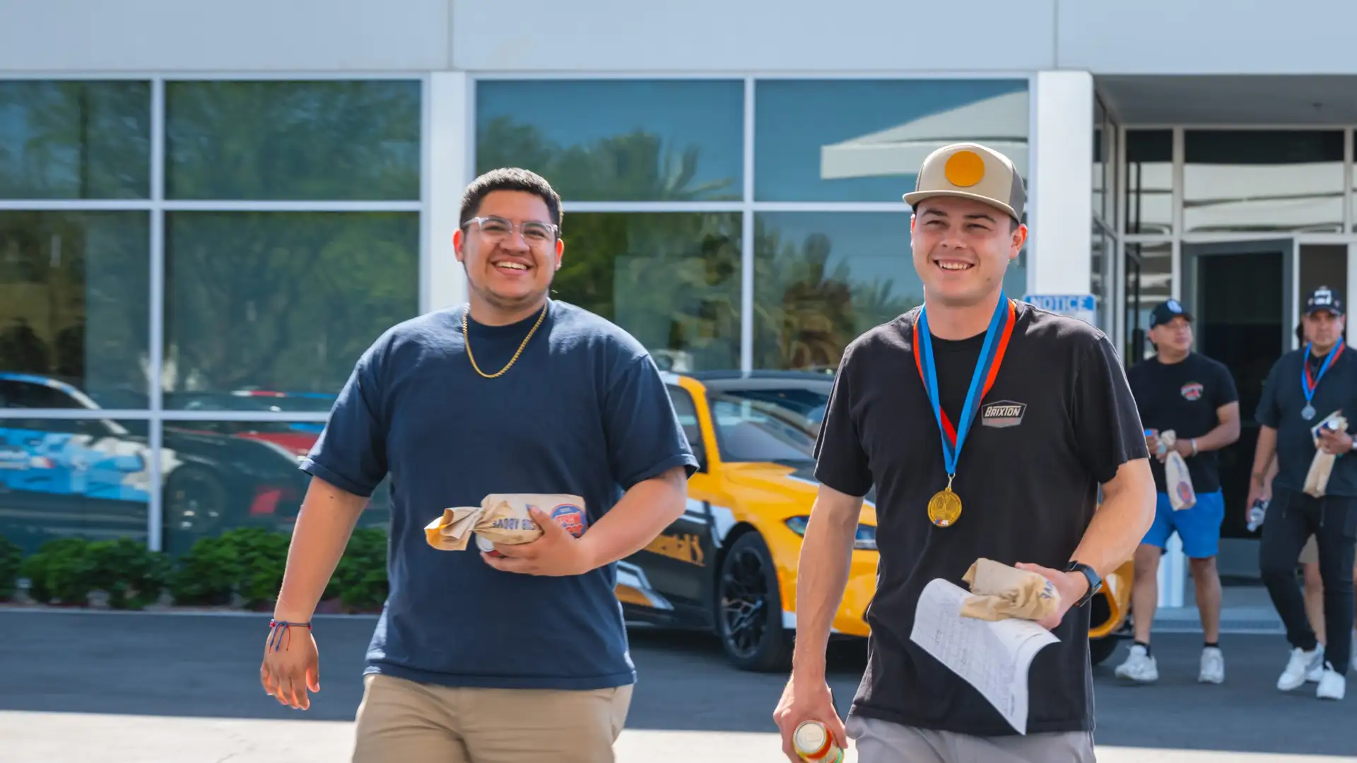 BMW M School students smiling