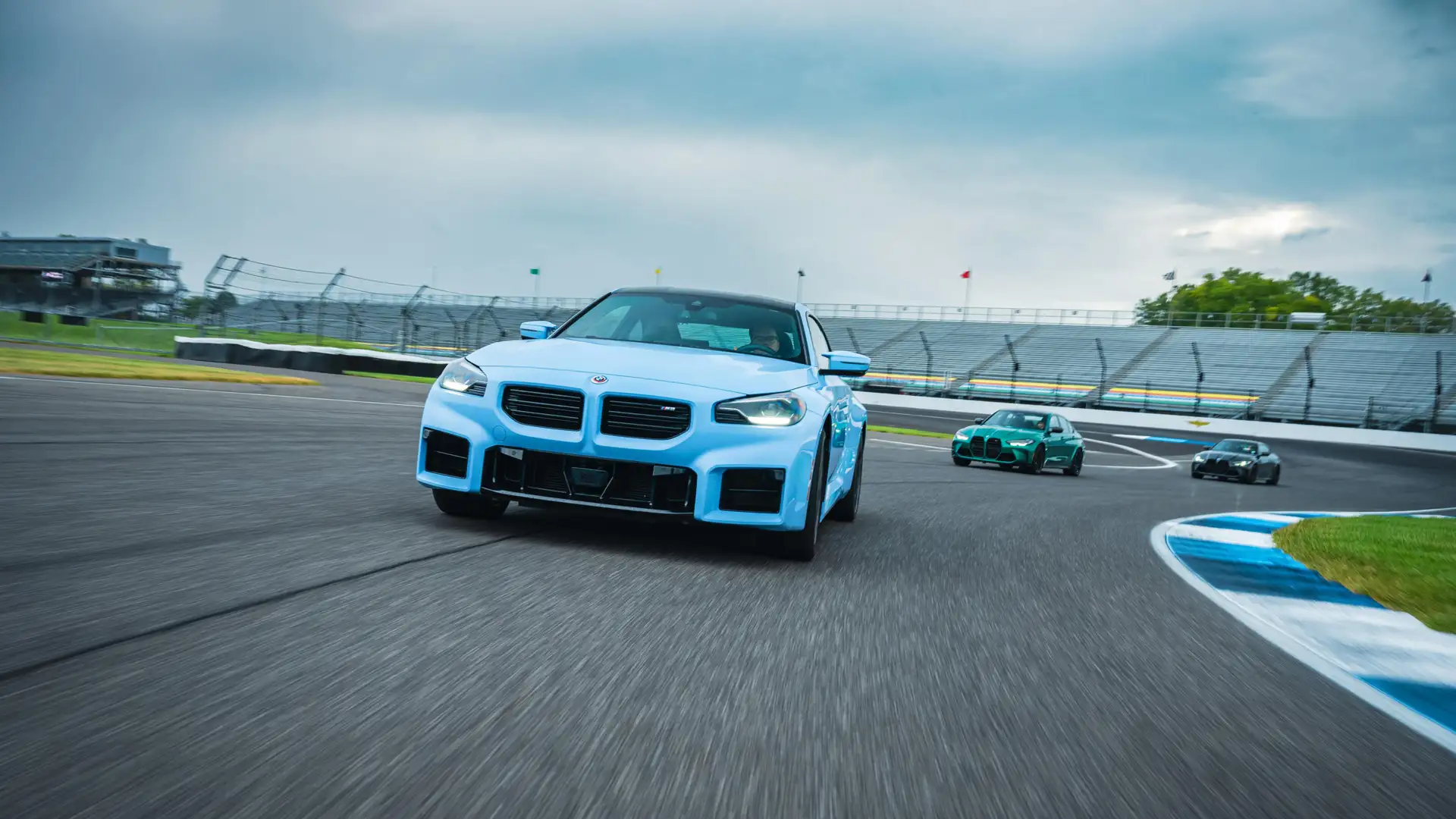 BMW M cars driving in Indianapolis