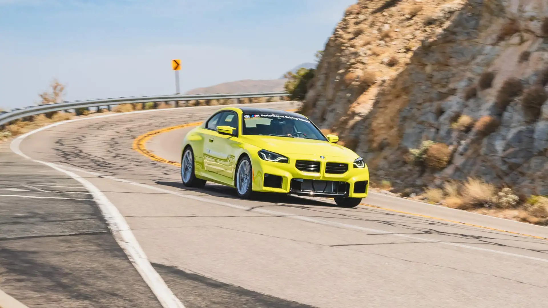 BMW M2 in canyon