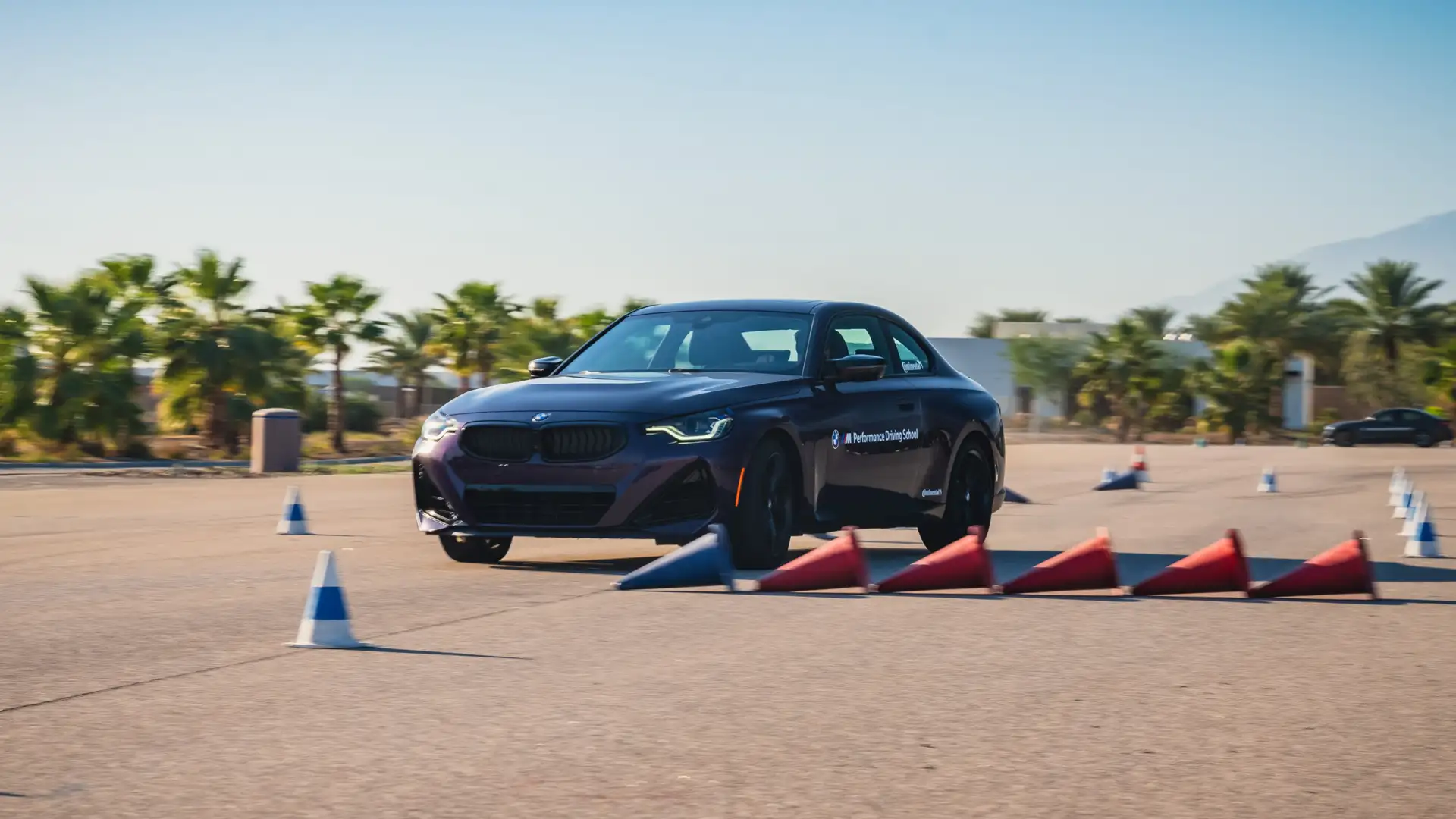 BMW M240i double lane change