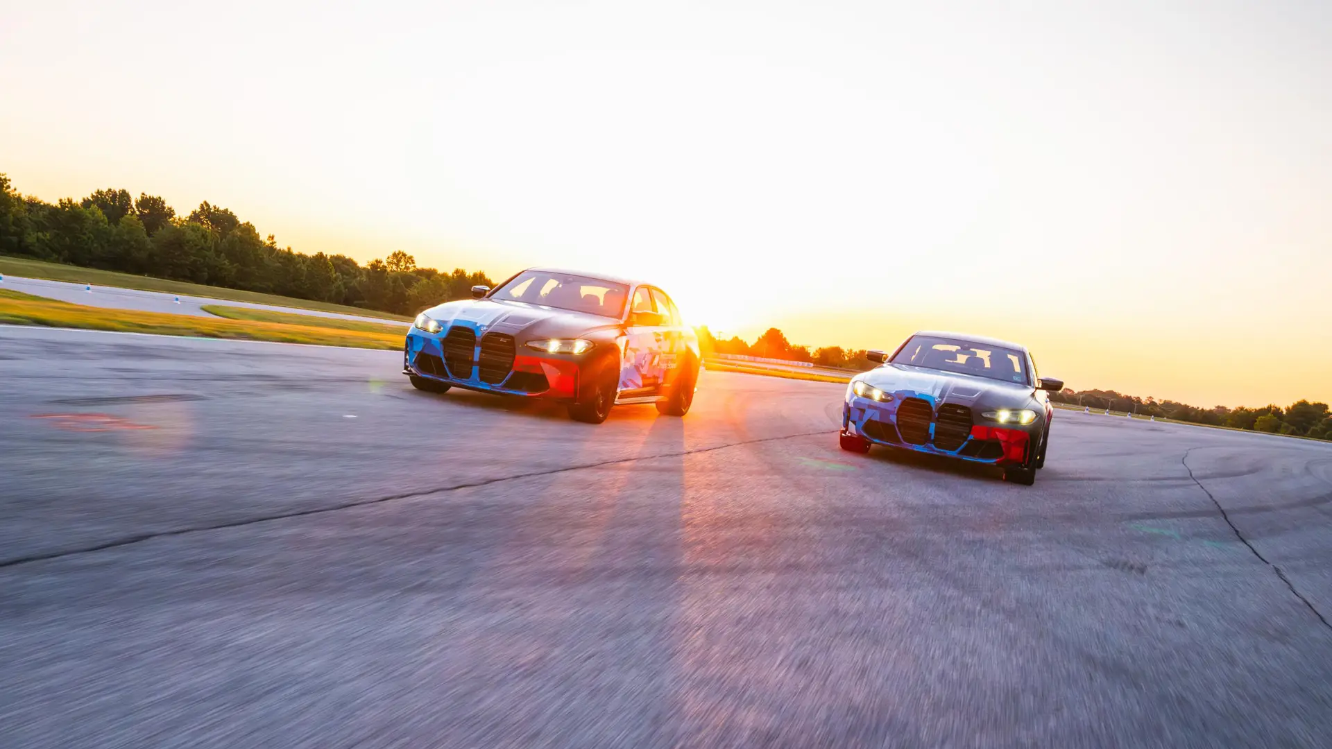 BMW M3 on track in south carolina