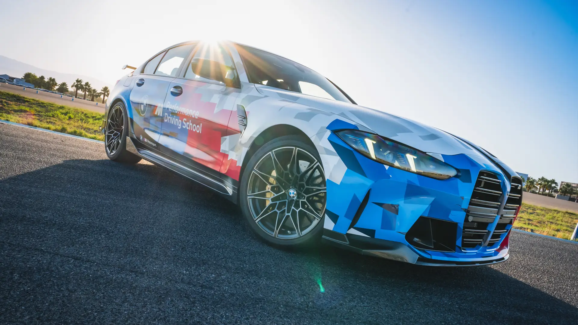 BMW M3 parked in at Thermal