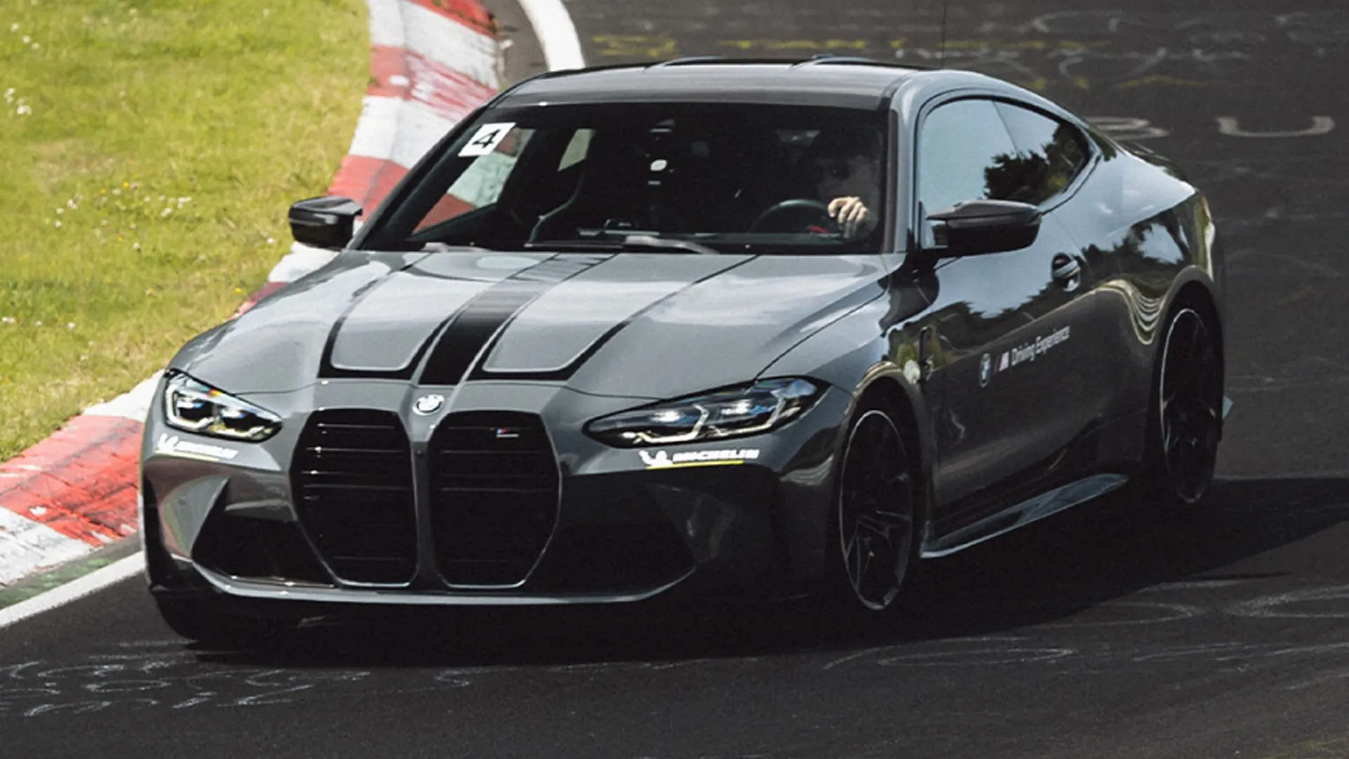 BMW M4 Driving on the nurburgring