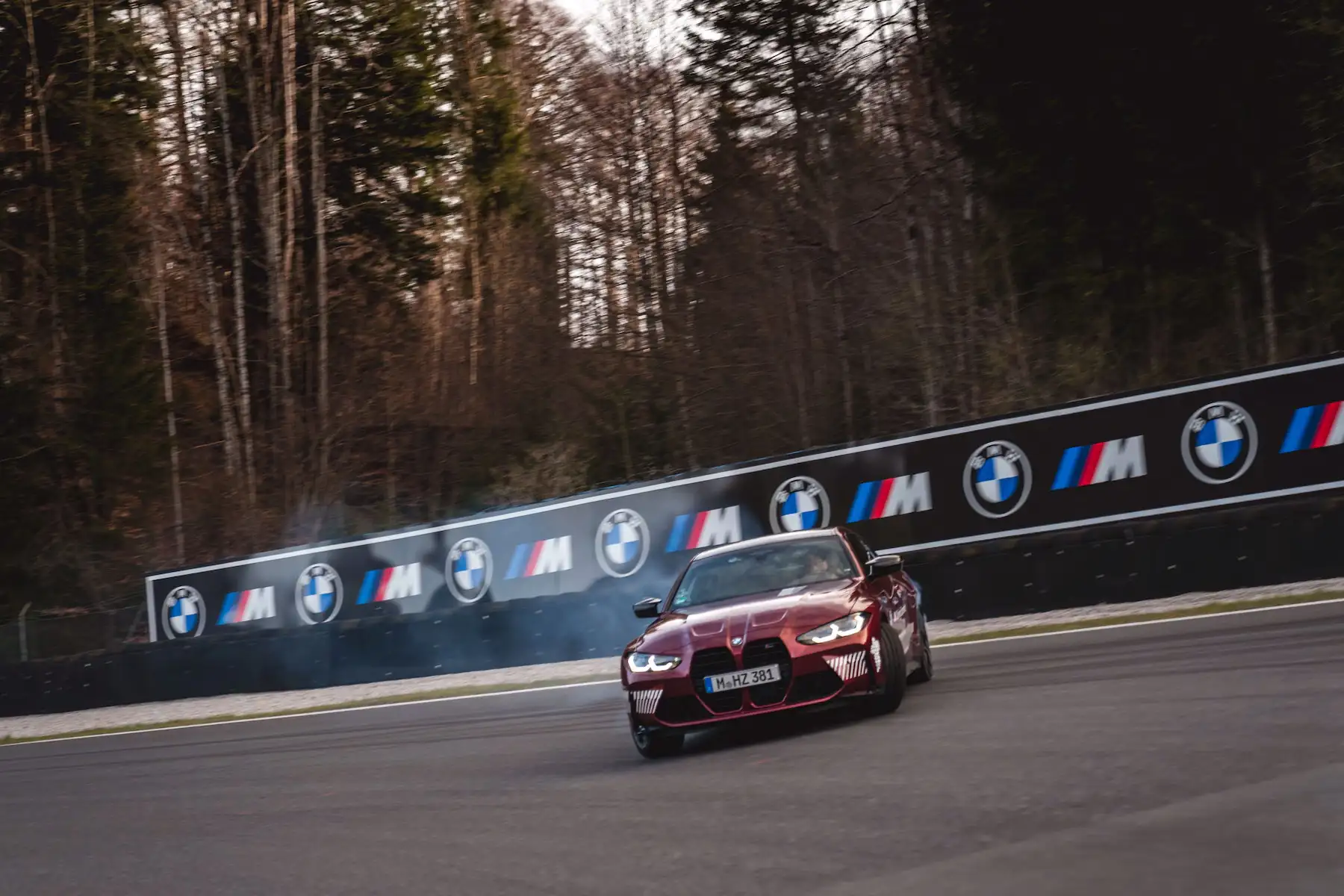 BMW M4 drifting on the Nurburgring