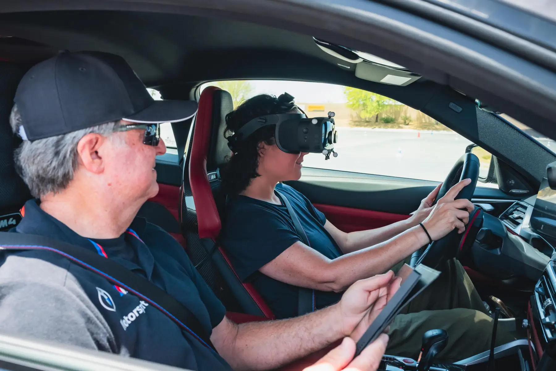 BMW M4 mixed reality driver