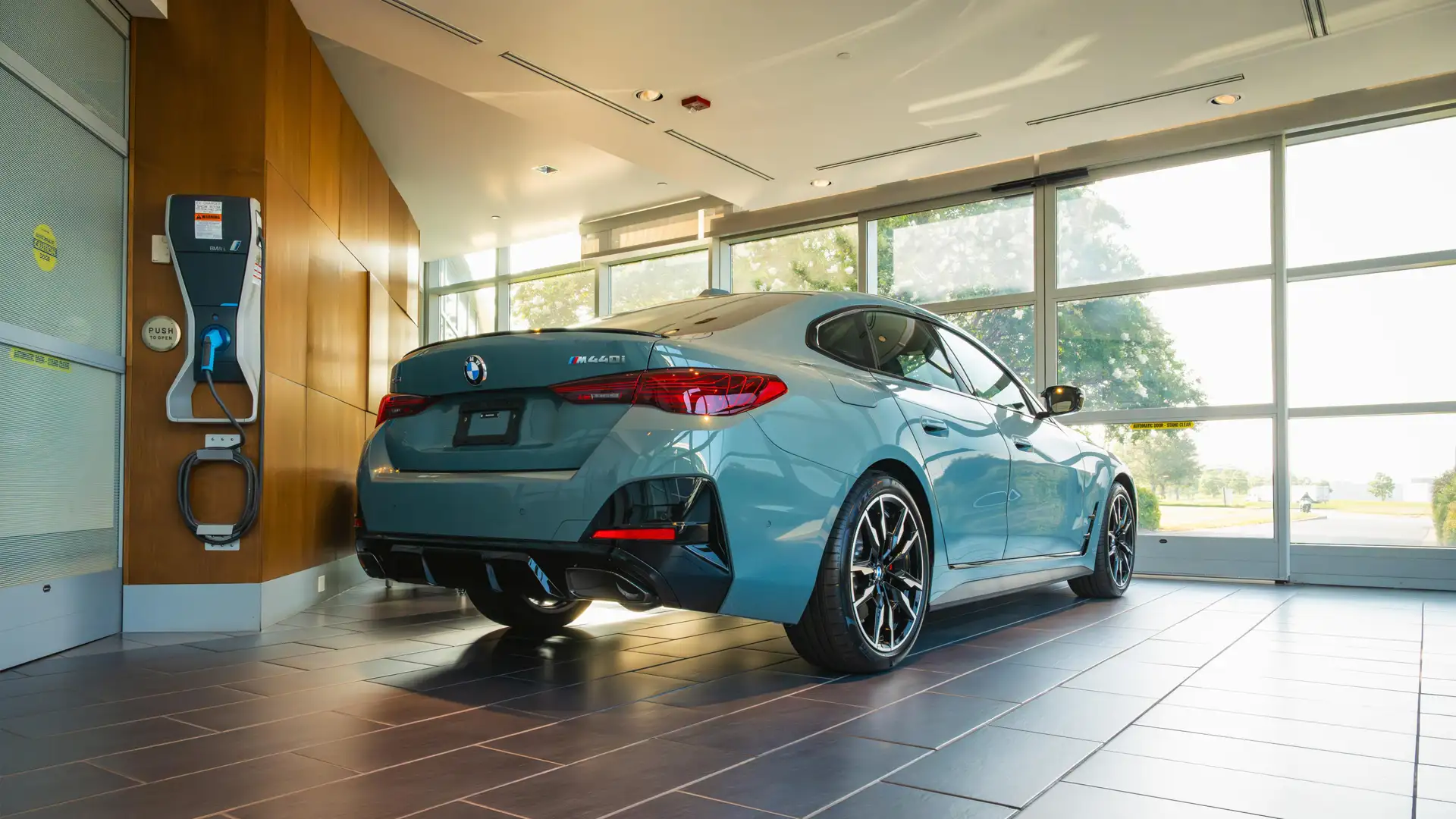 BMW M440i Gran Coupe in delivery bay