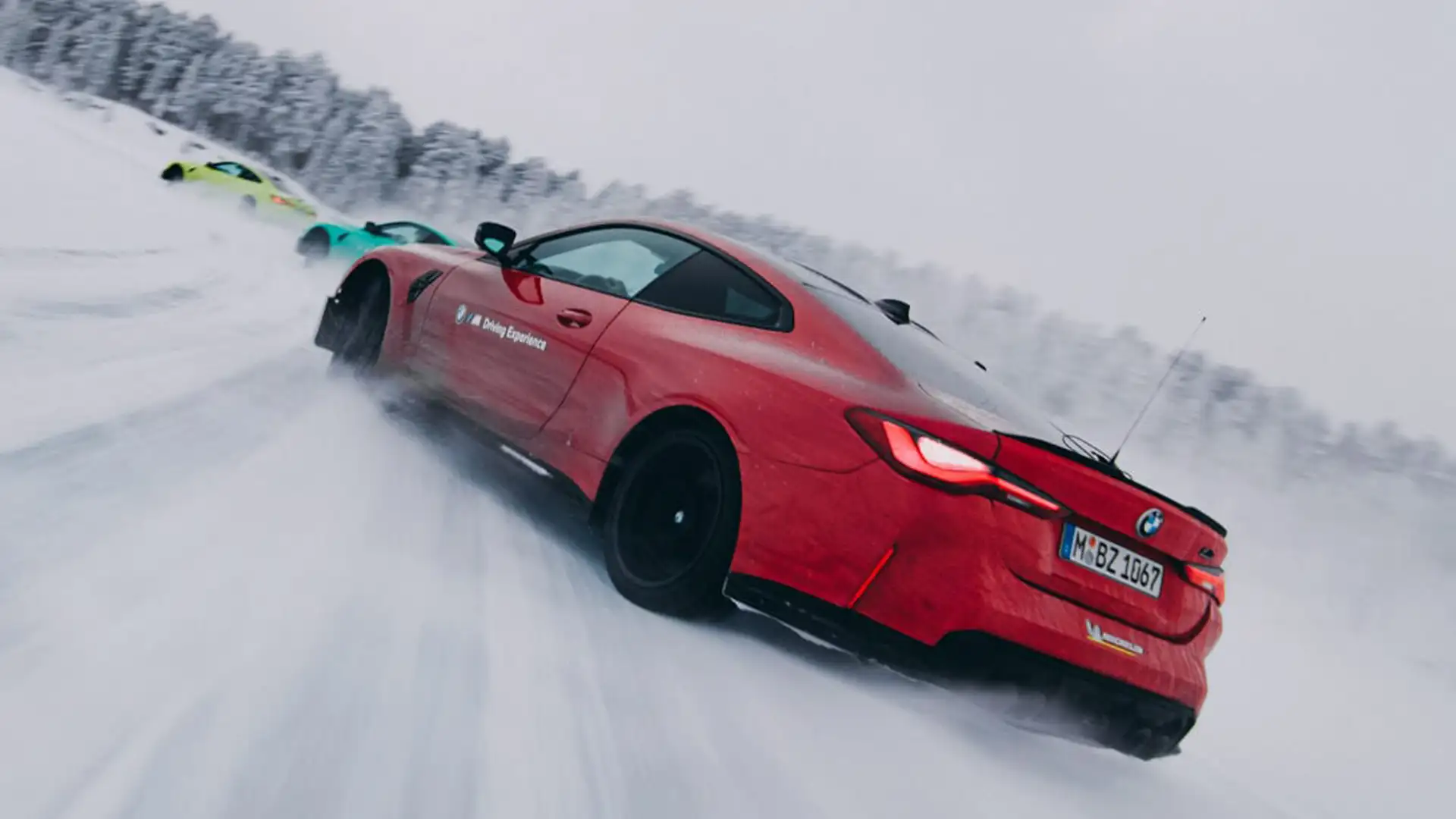 BMW lead/follow on ice in BMW M4