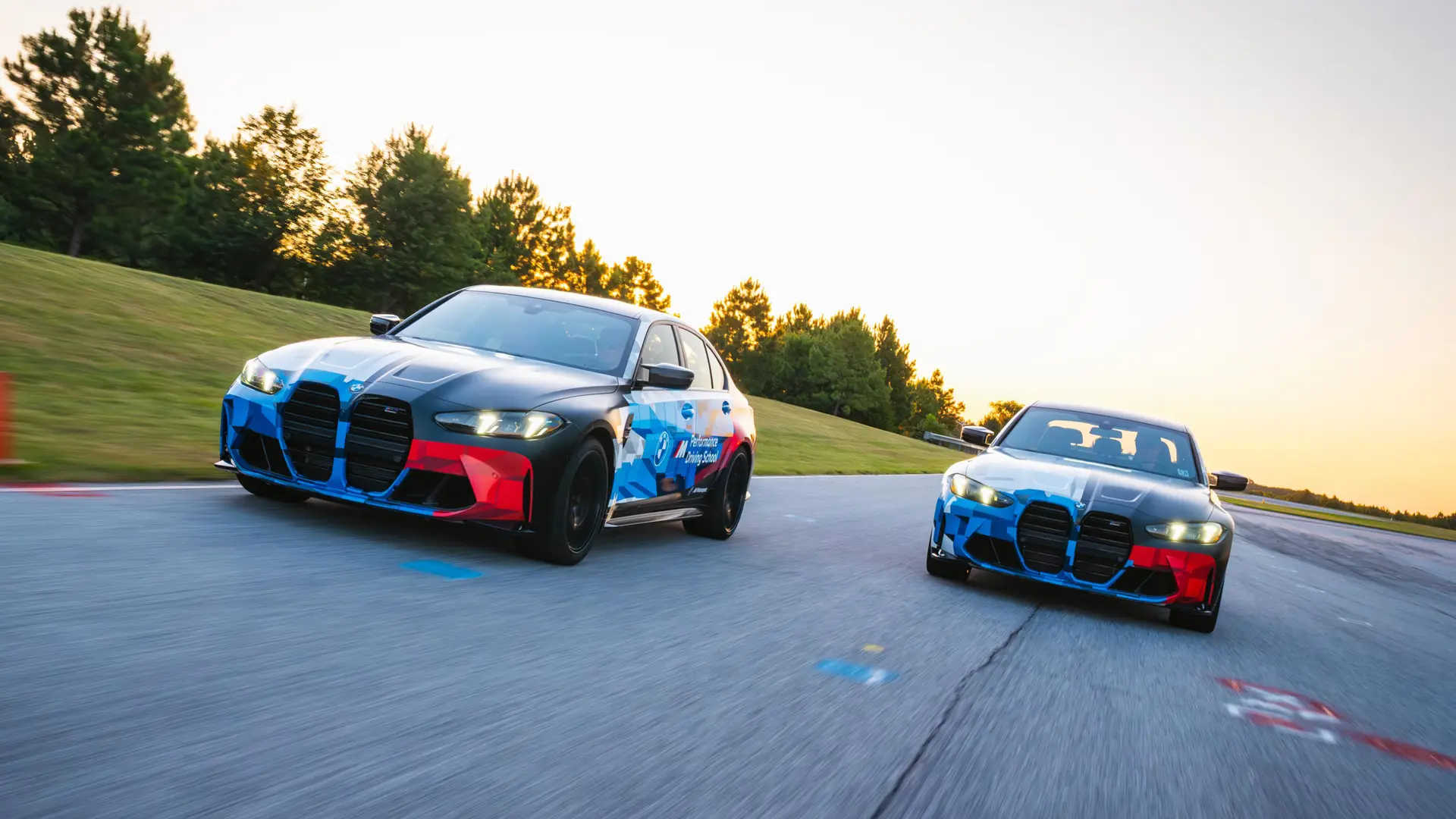 High-speed lead follow - BMW M3