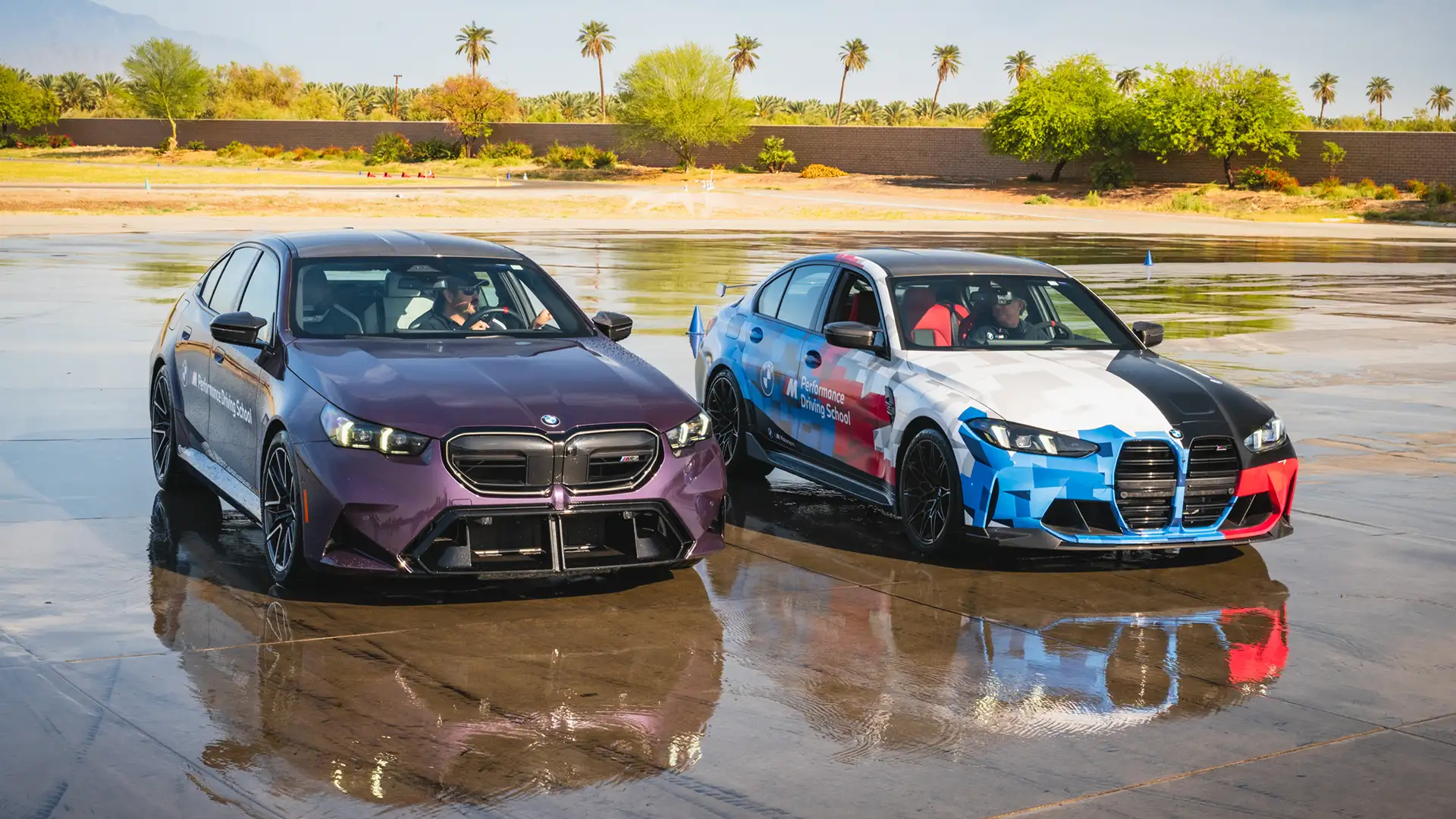 BMW skid pad figure8 course