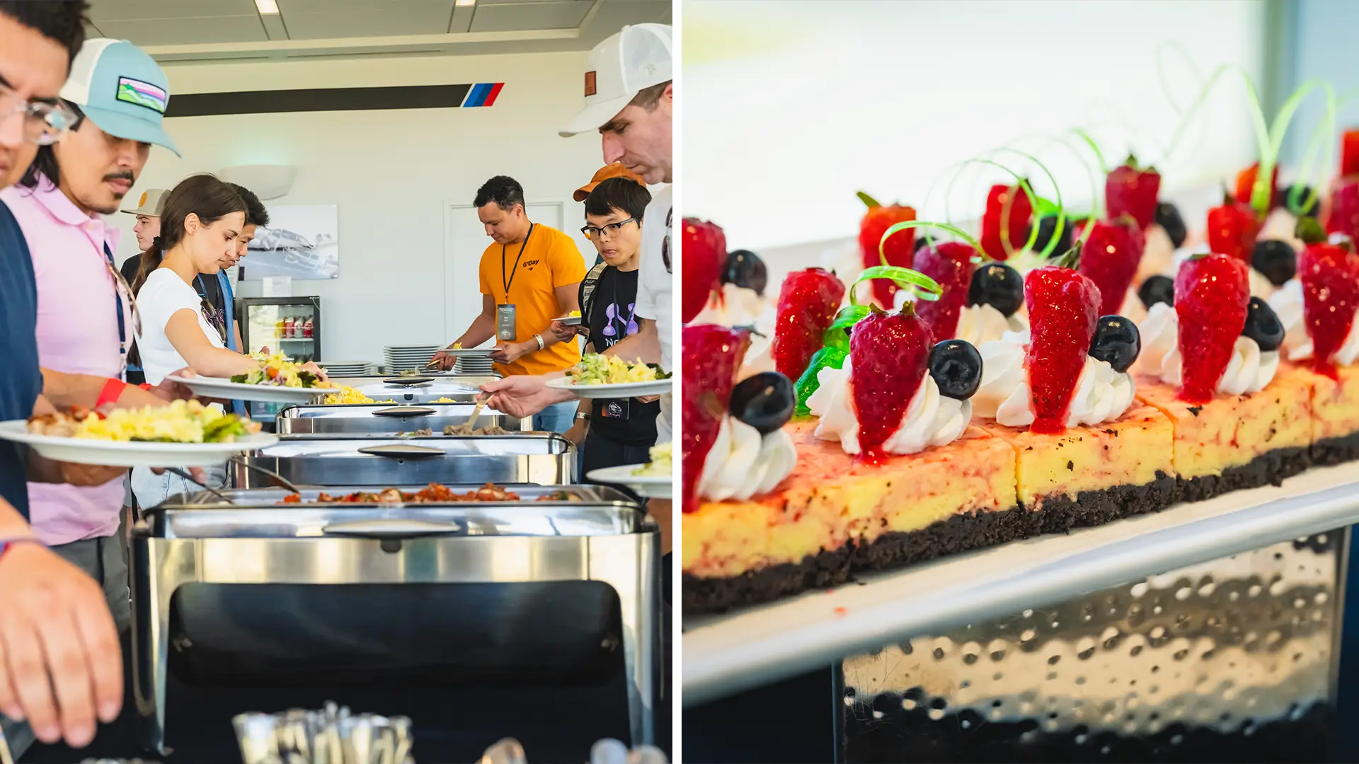 BMW group events include catering with delicious delights