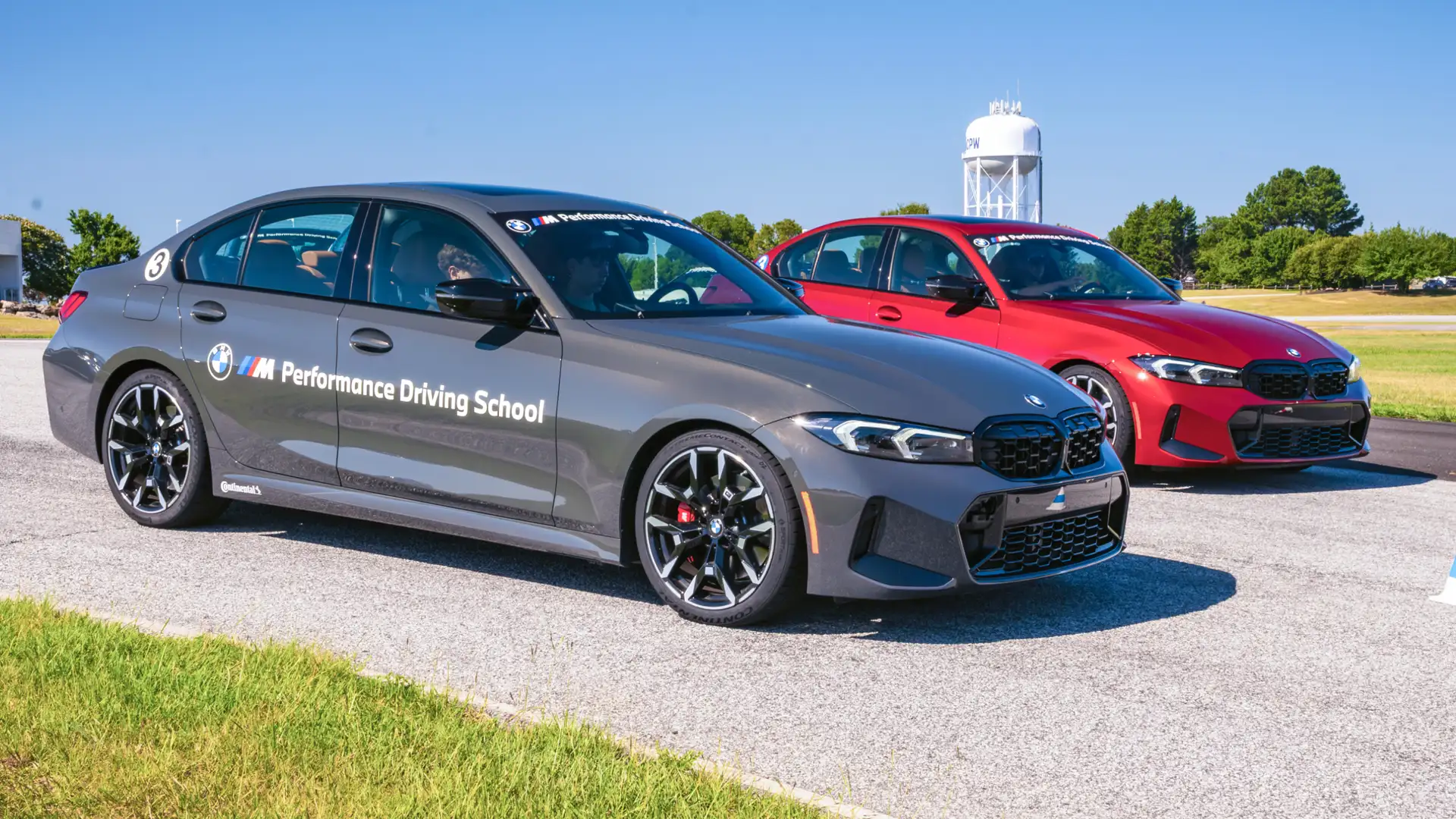 South Carolina BMW teen school cars at the starting line